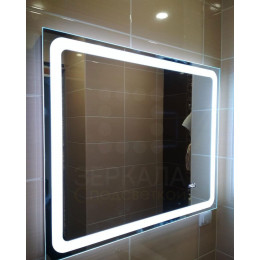 Зеркало для ванной комнаты с LED подсветкой Равенна 50х60 см