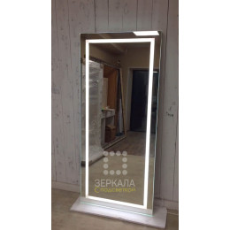 Гримерное зеркало со светодиодной LED подсветкой 180х80 см